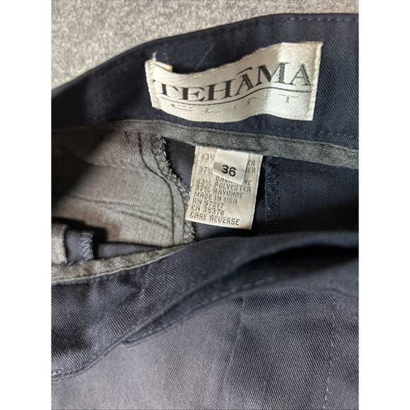 2 Pr. Tehama Shorts Navy /black Clint Golf Rayon Blend 8” Inseam Men's 36 Pleats - Picture 4 of 14